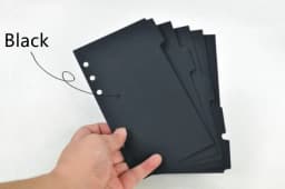 Creative A5 A6 Loose Leaf Notebook Divider 6 Hole Index Separator Diary Paper Planner Binders Students Staionery Supplies