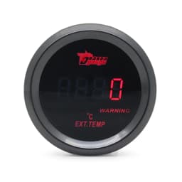52mm Boost Gauge/Water Temp/Oil Temp/Oil Press/Voltage/Tachometer Gauge Digital Red LED Black Case
