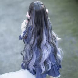 1/3 Bjd Wig Gradient Color Long Curly Hair 1/4 BJD MDD Doll Wig Anime Style Hair Accessories DIY Dress Up Female Toy for Girls