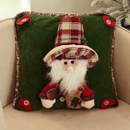 Christmas 3D Cushion Cover Snowman Santa Elk Pattern Pillowcase Sofa Cushion Covers for Home 2026 New Year Christmas Decorations