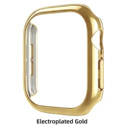 PC Electroplating Case for Apple Watch 12 46mm 42mm Hard Bumper Frame Protector Cover for Iwatch Series 12 46mm 42mm Accessories