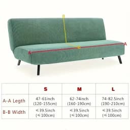 Jacquard Sofa Bed Cover 1/2/3 Seater Elastic Armless Folding Sofa Slipcovers for Living Room Stretch Couch Covers Protector