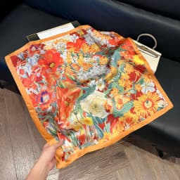70*70cm Women's Square Silk Scarf Soft Satin Polka Dot Wrap Foulard Lady Neckerchief Bandannas Hair Skinny Tie Hijab Shawls