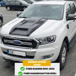 Bonnet Scoop Hood Cover For Ford Ranger T7 T8 2015-2022 WILDTRAK XL XLT MATTE BLACK Bonnet Protector Car Accessories
