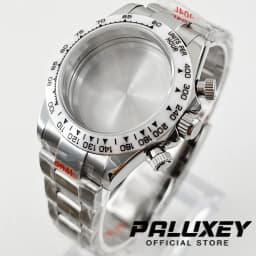 Daytona 40mm VK63 Sapphire Glass Watch Case Ceramic Bezel Men's Watch Accessories Suitable for VK63 VK63A VK64 Quartz Movement