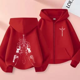 Game Devil May Cry Dante Graphic Zipper Hoodie Men Women Clothing Gothic Casual Oversized Zip Up Jacket Sweatshirt Streetwear