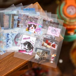 Mr.Paper 100Pcs/Box Ancient Treasures Die-Cut Sticker Gift Box with Adhesive Backing Vintage Retro Sticker & Memo Journal Set