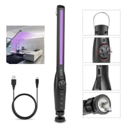 1Pack Portable UV Disinfection Lamp Uvc Led Strip Sterilizer UV Wand Sanitizer Disinfection Germicidal Stick For Cell Phone Kill
