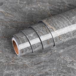 Kitchen DIY Self-Adhesive Waterproof Oil-proof PVC Wall Stickers Cabinets Countertop Wallpaper Bathroom Desktop Renovation Films