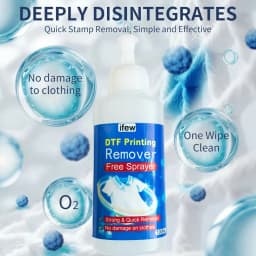 Dtf Remover Dtf Remove Clothing for Garments Dtf Ink Textile Vinyl Glue Remover Solution Cleaner Printer Printing Clean Liquid