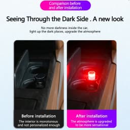 1x Night Light LED Interior Lights USB Mini Interior Ambient Lighting Decorative Lamp Indoor Lighting RGB for Bedroom Car Office