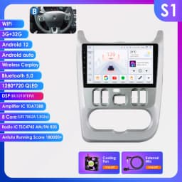 360Camera 2Din Android 13 Car Radio For Renault Logan Sandero/Lada Largus Car Multimedia GPS Carplay Intelligent autoradio SWC