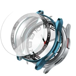 Tempered Glass+Bezel+Case For Samsung Galaxy Watch 6 Classic 43mm 47mm Cover TPU Bumper All-Around Protector Clear Screen Bezels