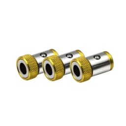 3pcs Magnetic Bit Holder Alloy Electric Magnetic Ring Screwdriver Bit Strong Non-slip Magnet Ring for Phillip Bit Magnetizer