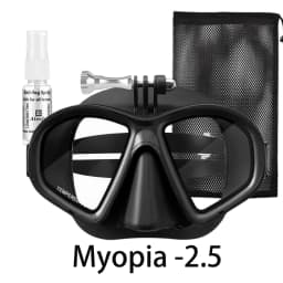 Low Volume Dive Mask Tempered Glasses Lens,Myopia Diving Mask,Spearguns Scuba Gear ,with Camera Mount,anti-fog for Narrow Face