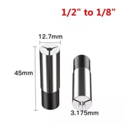 1/2" 1/4" 1/8" Collet Adaptor Shank Reducer Bit CNC Spindle Router 4/6/8/10mm Drill Bits Spindle Milling Cutter Collet Sleeve