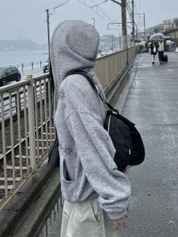 Street Sle Korean Version Simple Personali Rivet Zipper Casual Loose Matching Hoodie Jaet Unique SEI Women's Sweatirt