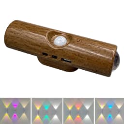 LED Night Lights Double-head Sunset Wall Lamp Motion Sensor RGB Ambient Light Magnetic USB Rechargeable Party Corridor Closets