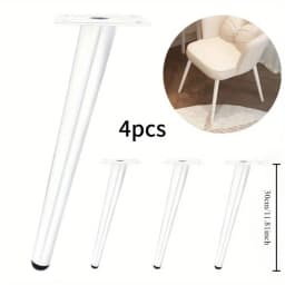 4pcs Coffee Table Support Desk Chairs Nightstands DIY Furniture Metal Legs Adjustable Furniture Table Legs for Sofa TV Cabinet