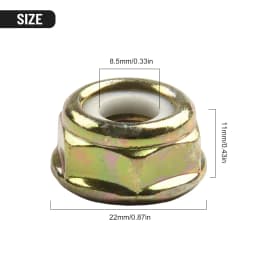 Lawn Mower Accessory Nut Left Hand Thread M10×1.25 Metal 2 Pcs For Lawn Trimmer Brand New Excellent Service Life
