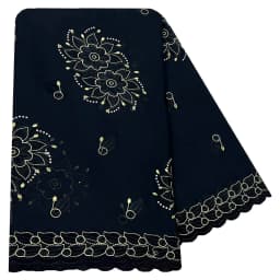 High Quality 100% Cotton Fabric Rayon Cotton Thread Eembroidered Scarf African Women Hijab Muslim Scarf Dubai Excellent Style