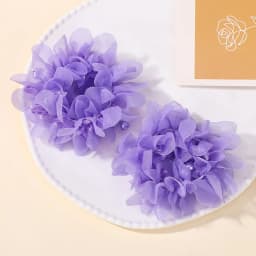 2Pcs Glirs Cute and Sweet Chiffon Flowers Headband Hair Accessories with Elastic Bands Colorful Beads Hair Bands Holiday Gifts