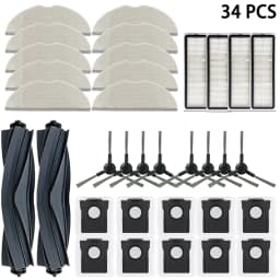 For Dreame Mova S10 / Mova S10 Plus Robot Vacuum Accessories Dust Bags Mop Main Side Brushes Cloths HEPA Filters Spare Parts