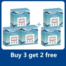 2026 Adjustable Silicone Denture Kit - Soft Liners Temporary Teeth Set for Men & Women, Natural & Safe