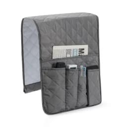 Sofa Armrest Organizer with 5 Pockets and Cup Holder Tray Couch Armchair Hanging Storage Bag for Cellphone TV Remote Control