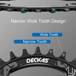 Deckas 104BCD Round Narrow Wide Chainring MTB Mountain Bike Bicycle 104BCD 32T 34T 36T 38T Crankset Tooth Plate Parts 104 BCD
