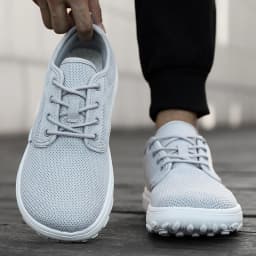 Men's Mesh Wide Toe Shoes Minimalist Comfortable Lightweight Walking Shoes Daily Outdoor Breathable Travel Men's Flat Sneakers