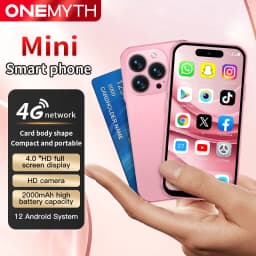 ONEMYTH M17 Pro Mini Smartphone Quad Core 2000mAh LTE 4G Dual SIM Type-C Android 12.0 Mobile CellPhone Face Unlock