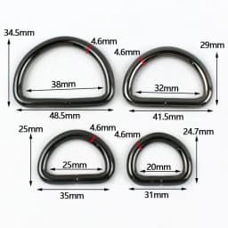 5/10Pcs 20/25/32/38mm D Ring Metal Buckles Webbing for Bag Strap Handbag Loop Connect Hook Dog Collar Clasp Bags Accessories
