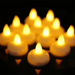 36/12pcs Floating Candle Lamp Flameless Tea Light Flicker Electronic Waterproof LED Light For Wedding Party Pool Spa Table Decor