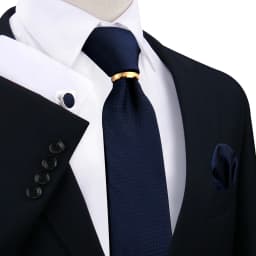 Necktie Ring For Men Luxury Tie Handkerchief Cufflinks With Gold Metal Ring Suit Paisley Red Tie For Wedding 8cm Man Accessories