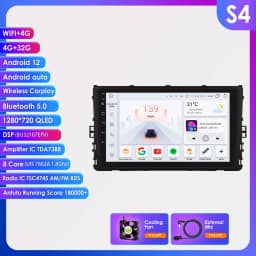 Hizpo 7862 Car Radio Android Auto For VW Volkswagen MQB Polo Plus/T-Cross/Zoals T-Kruis/T- Roc Carplay Multimedia Player Stereo