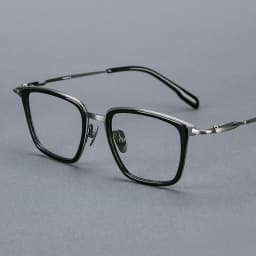 Luxury Brand Replica Acetate & Pure Titanium Glasses Large Size 155mm Big Face Ultra-light Eyeglass Unisex Ox Horn Grain Frame