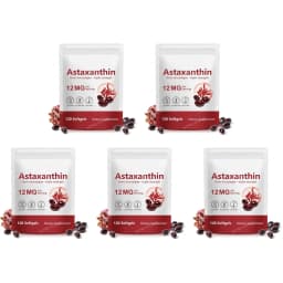 Astaxanthin Softgels Triple Strength From Microalgae Supports Healthy Aging Promotes Collagen Supports Skin Barrier 120 Softgels