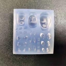 E06E Elf Ear Carving Moulds Elf Doll DIY Stamping Stencils DIY Manicure Accessories DIY Art Tools for Nair Art