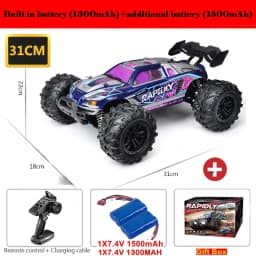 50 or 80KM/H Rc Cars 1/16 Off Drift Road 4WD with LED 2.4G Waterproof Remote Control Monster Truck for Adults and Kids Toy Gift