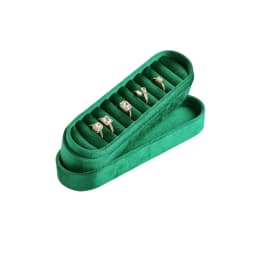 Velvet Ring Storage Box Earrings Tray High-end Display Tray Ring Earrings Jewelry Tray Wholesale