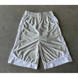 Retro Contrasting Bright Seven inch Mid Length Pants with Drawstring and Elastic Waistband, Wide Legs, Loose Fit Sports Shorts