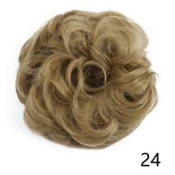 Synthetic Hair Bun Wig Donut Wavy Elastic Rubber Scrunchie Hair Pieces Ladies Ponytail Hair Extension Curly Wrap