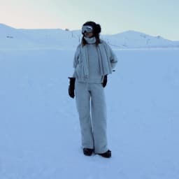 Winter Thicken Skiwear Sets Chic High Neck Hooded Zipper Coat Ski Pant Waterproof Tracksuit 2026 Lady Warm Outdoor Sportswear