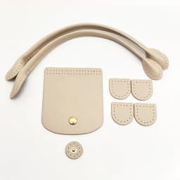 1 Set Pu Leather Bag Strap Knit Handbag Part Diy Crochet Bag Accessories Bags Handle With Holes Bag Buckle For Making Handbag