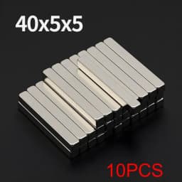 40x5x5mm Powerful Neodymium Magnet N35 NdfeB Permanent Magnetic imanes Block Super Strong Fridge Magnets DIY