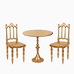 1:6 Dollhouse Miniature Items Mini Nordic Iron Square Table and Chair Set Model for Dollhouse Furniture Decoration Accessories