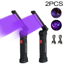 395NM UV Flashlight High Power Led Portable Lantern 400mah Rechargeable Lamp for Nail Gel,Resin Cure,Pet Stain&Scorpion Finding