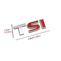 3D Metal TSI Car Side Fender Rear Trunk Emblem Badge Sticker Decals for Volkswagen Sagitar Golf Magotan Polaris Boracay Passat