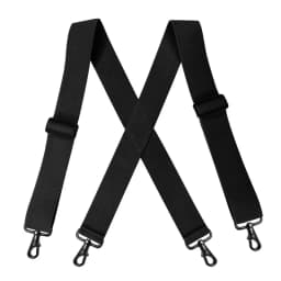 Heavy Duty Big Size Work Suspenders for Men 5cm/2 Inch Wide X Back with 4 Strong Clips Adjustable Elastic Trouser Braces Straps